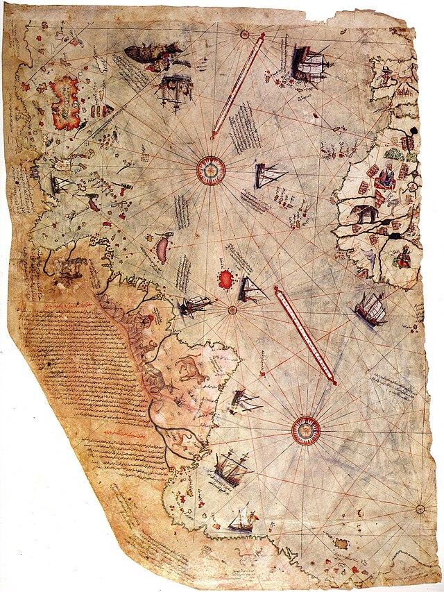 mapa del mundo de Piri Reis